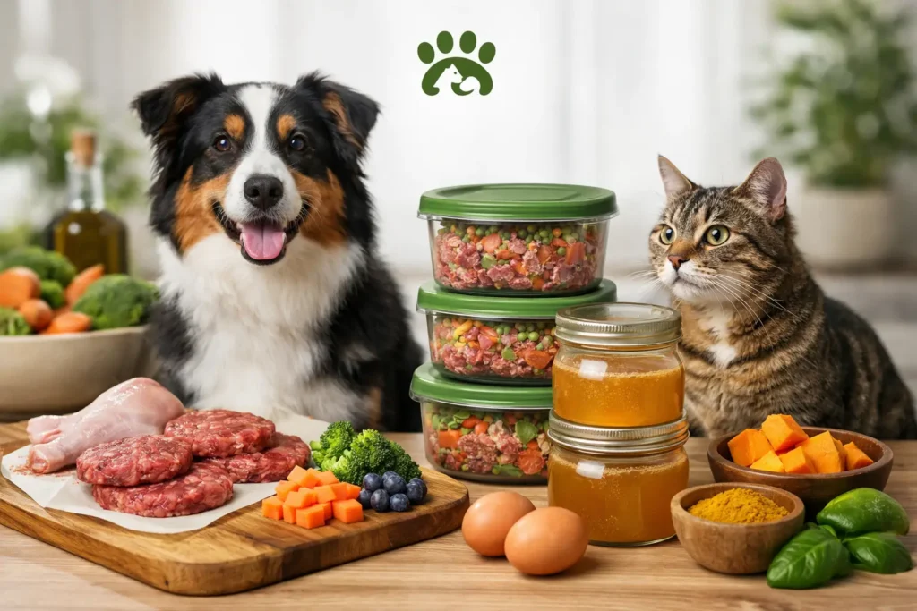 Como armazenar comida natural para cães e gatos